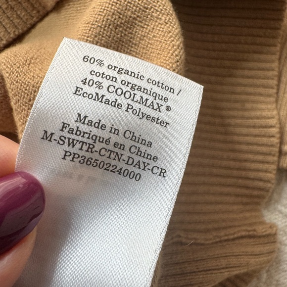 Everlane Men’s Beige Coolmax The Now Sweat Cotton Crewneck Sweater L Minimalist - Picture 8 of 8